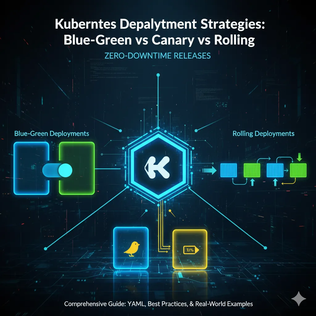Kubernetes deployment strategies comparison: Blue-Green vs Canary vs Rolling deployments